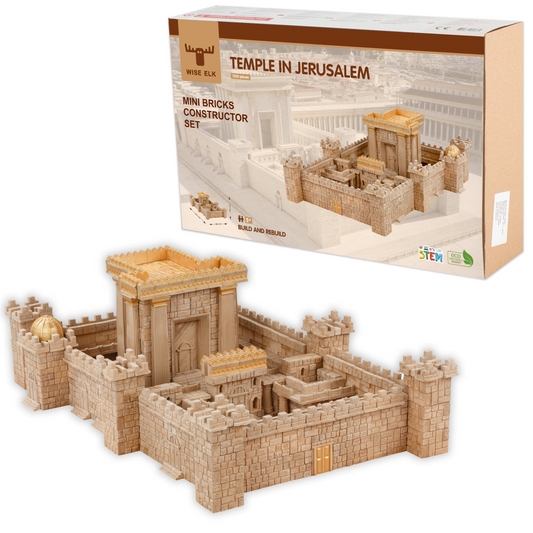 Mini Bricks Construction Set Temple in Jerusalem - Develop Fine Motor Skills and Stimulate Imagination