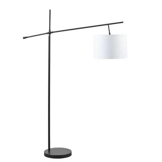 INK+IVY Keller Floor Lamp - Sleek Metal Lamp with Adjustable Arm
