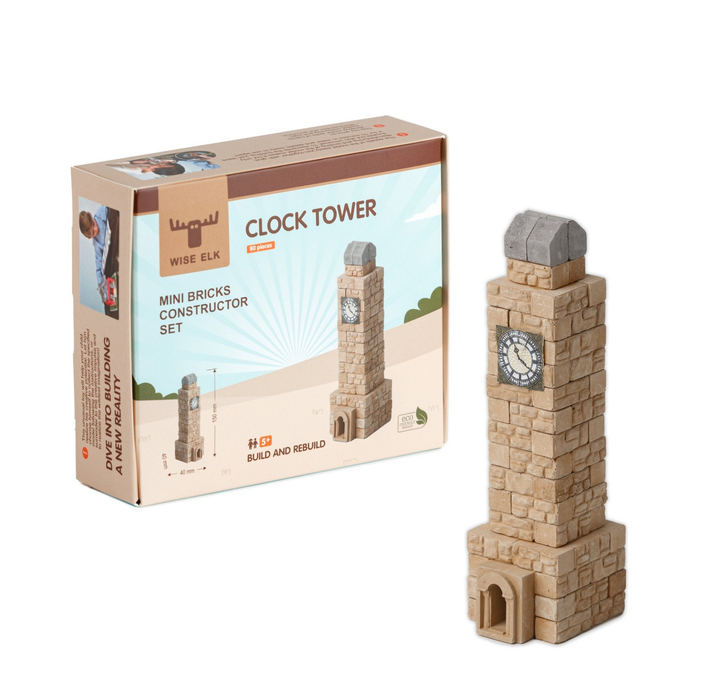Mini Bricks Construction Set - Clock Tower