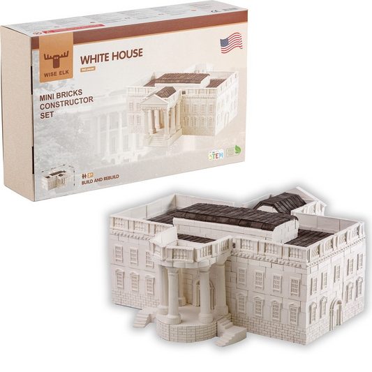 Mini Bricks Construction Set - White House