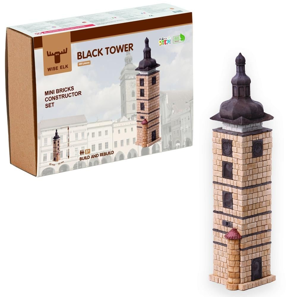 Mini Bricks Construction Set - Black Tower