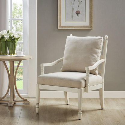 MARTHA STEWART Upholsterd Accent Chair Living Room Furniture - Modern Design,Comfortable Foam Seat Cushion Bedroom Lounge